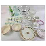 Porcelain Plates, Mason Jar, Glassware