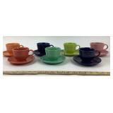 Fiesta Homer Laughlin China Cups And Saucers