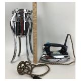 Metal Christmas Tree Stand & General Electric Powe