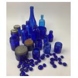 Cobalt Blue Glass Bottles And Jars