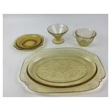 Madrid by Federal Glass Company Etched Glass Dinne