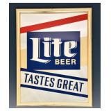 Vintage Lite Beer Tastes Great Bar Mirror
