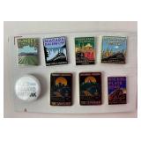 Railroad Enamel Pins and Amtrak Button