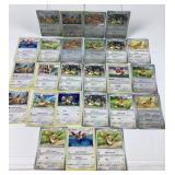 25 Pokï¿½mon Eevee trading cards
