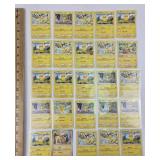 25 Pokï¿½mon Pikachu trading cards