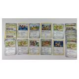 25 Pokï¿½mon Eevee trading cards