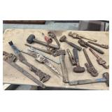 Metal tools: wrenches, hammers etc. rusted