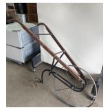 Single wheel cultivator plow