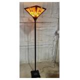 Stained glass floor lamp