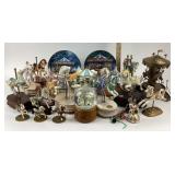 Franklin Mint Carousel Plates, Snow Globe, Figurin
