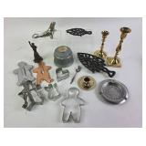 Metal Figurines, Cookie Cutters, Brass Candlestick