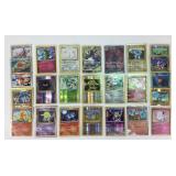 25 Pokï¿½mon trading cards