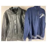 Gianni Ferrara Black Leather Coat Menï¿½s XL &