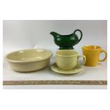 Fiesta Dinnerware Bowls, Mugs, Pitcher