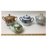 Japanese Sugar Bowls: Noritake, Mikasa, Lusterware
