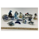 Dolphin Figurines in Ceramic, Glass, Resin