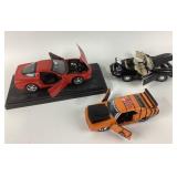 Diecast Porsche 356 B, Chevy Camaro, Corvette