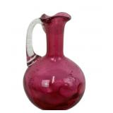 Cranberry Glass Bud Vase
