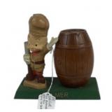 Elmer Fudd Figure With Barrel Bank
