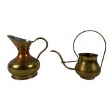 Brass Pitcher And Tea Kettle