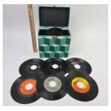 Vinyl Records 45's: Beatles, Eddie Rabbit, Eddy Ar
