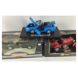 Porsche, Chevrolet, Alfa Romeo Die-Cast Model Cars