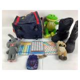 Build-A-Bear Bag, Columbia Boots, Plush Toys