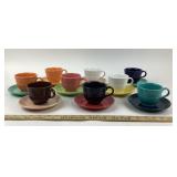 Fiesta Homer Laughlin Cups And Saucers