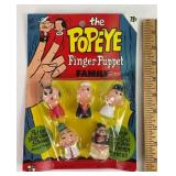 Vintage 1960s Popeye Finger Puppet Family Denmark
