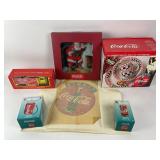 Coca-Cola 12 Piece Dinnerware Set, Radio, Cassette