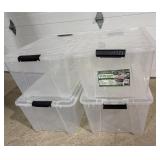 4 greenmade 45 qt storage bins