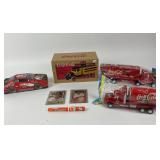 Coca-Cola Plastic Trucks, Tony Stewart Tin, Tradin