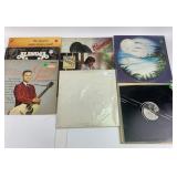 8 vinyl records: Santana, Alabama, Neil Diamond
