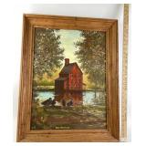 Ken Newport Oil Painting On Grumbacher Canvas