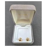 585 Stamped Gold Earrings