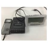 Sony Watchman, RCA Clock Radio, GE Recorder
