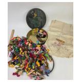 Coats Embroidery Floss, Needlework Tin