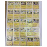 25 Pokï¿½mon Pikachu trading cards
