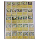 25 Pokï¿½mon Pikachu trading cards