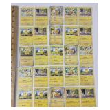 25 Pokï¿½mon Pikachu trading cards