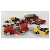 Diecast Cars Featuring Budweiser, Mini Cooper, Che