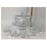Glass Cake Stand, Mikasa Votive Candle Holders, Ca