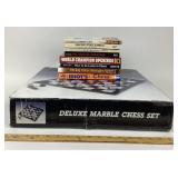 Deluxe Marble Chess Set, Chess Books