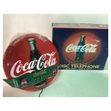 Coca-Cola Disc Telephone With Box