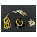 Vintage Fashion Designer Brooch Collection