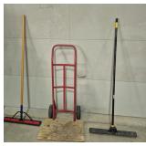 Squeegee, Hand Cart & Push Broom