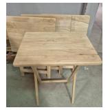 Wood Folding TV Trays (4)