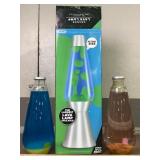 Grande Lava Lamps Blue, Green, Orange