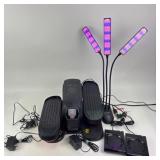 Stepper Exercise Machine With Grow Lights