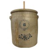 Stoneware Crock: Cobalt Blue 6 Marking